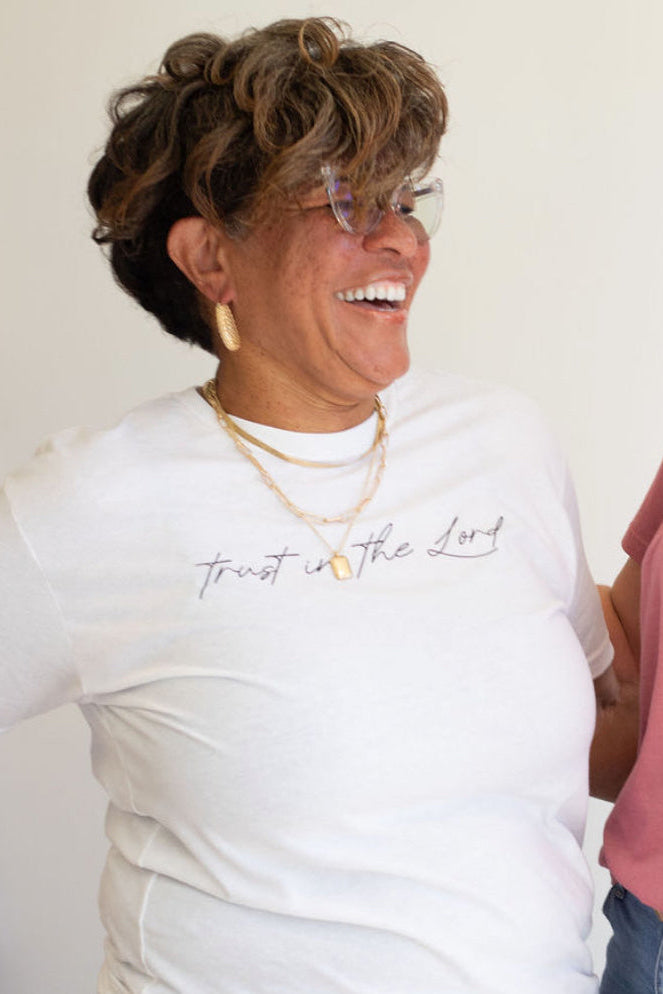 Trust in the Lord Tee >> White
