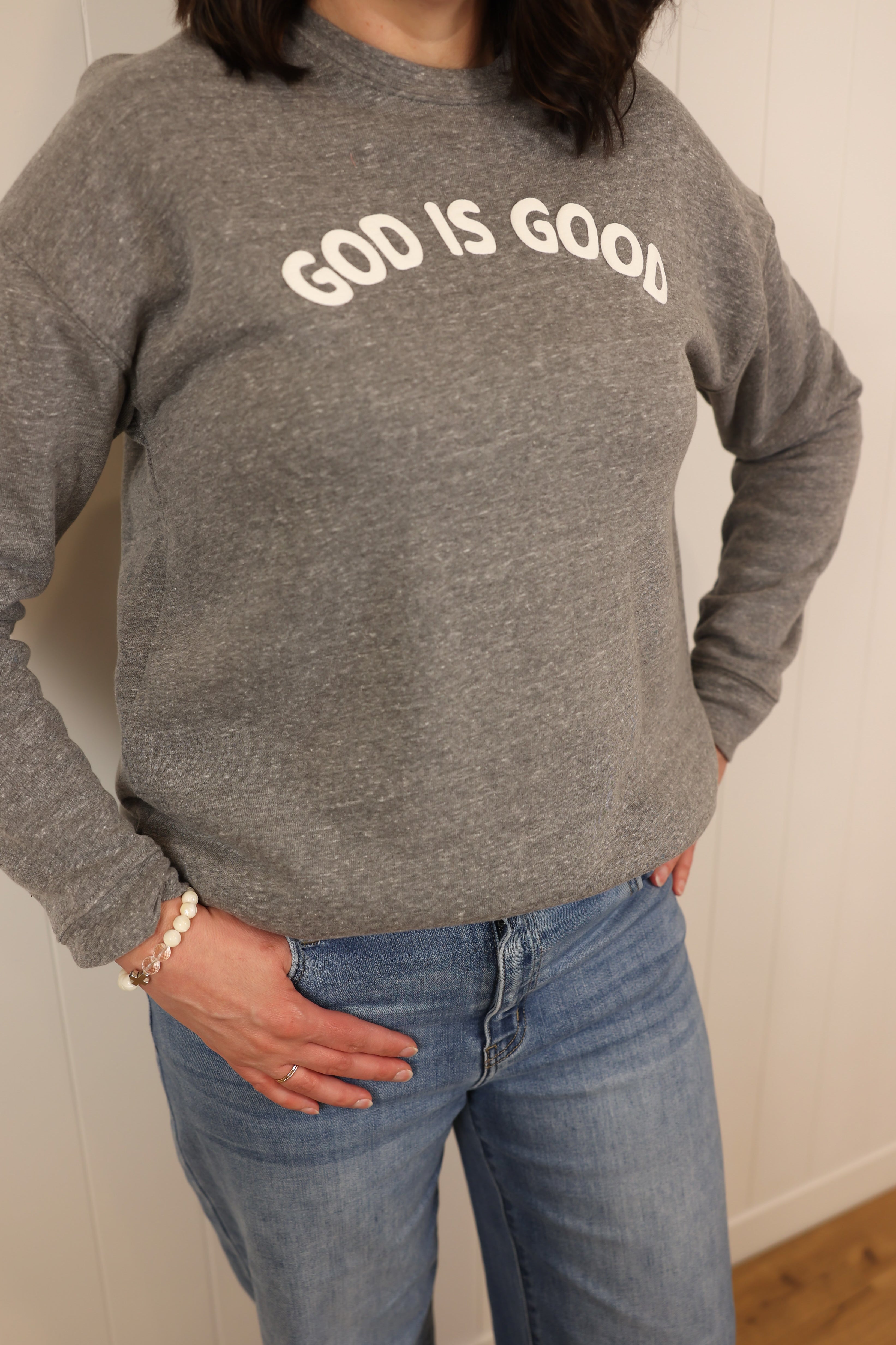 God is Good Crewneck Sweatshirt